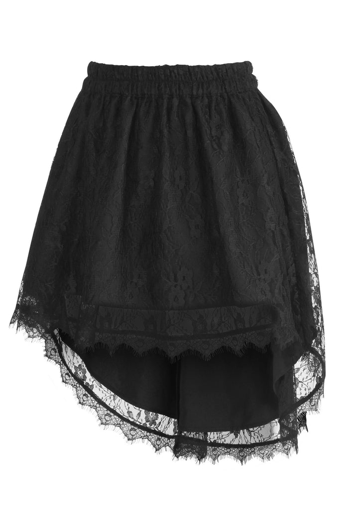Gothic Style Asymmetrical Metal Half Skirt