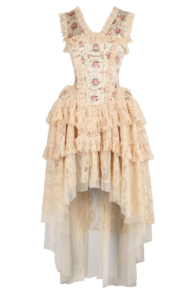 corset story dresses Vintage Lace Reverie Dress Size:US 8 / UK12 boost-swatch::Blue Shoes to Wear with neckline and is structured