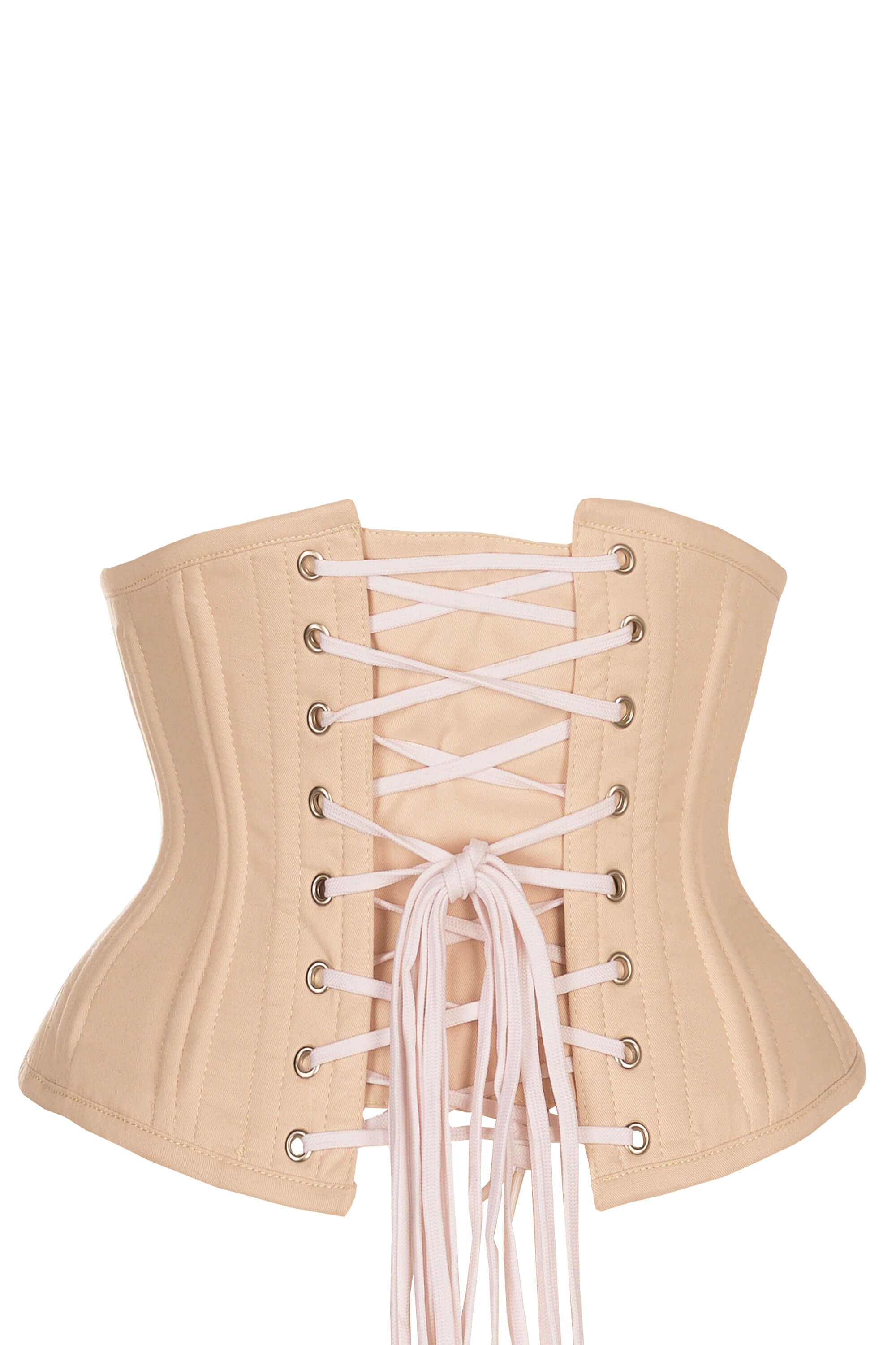 Corset Story BEIGE COTTON outlet TWILL CLASSIC OVERBUST WAIST TRAINER WITH HIP GORES