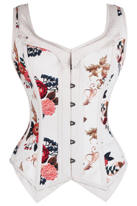 Floral Print Waistcoat Corset