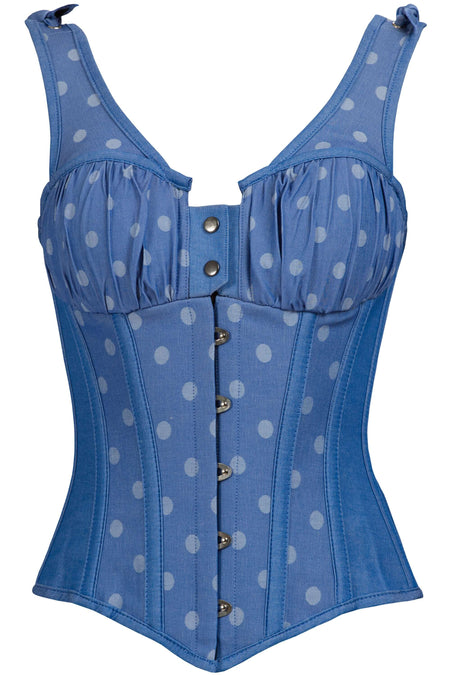 Online Sale upto 70% on Baby Blue Satin Underbust Corset Top – CorsetsNmore