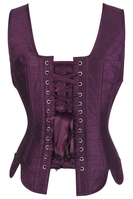 Historically Inspired Overbust Corset in Purple