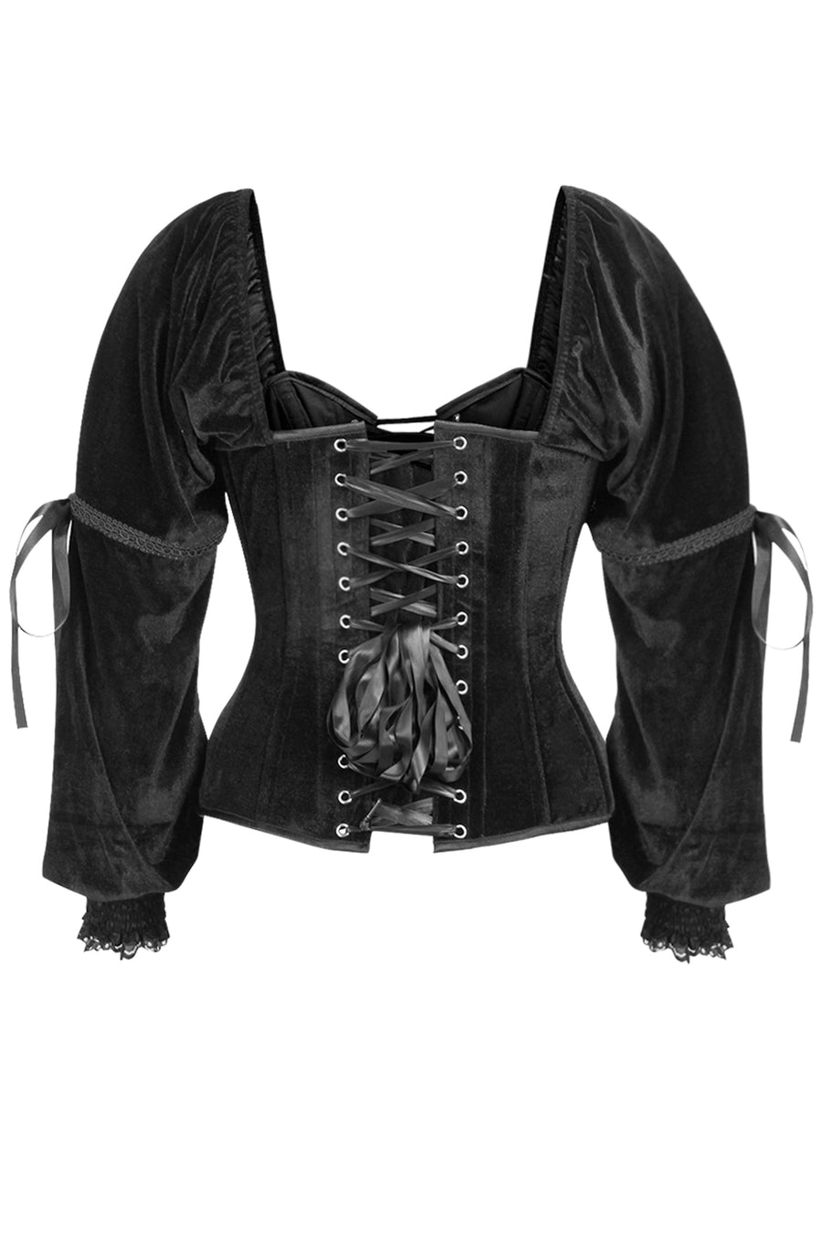 トップス meltthelady lace up layered corset black Melt the lady lace up layered corset