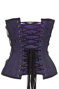 Corset Story ND-300 Purple Steampunk Corset With Chains