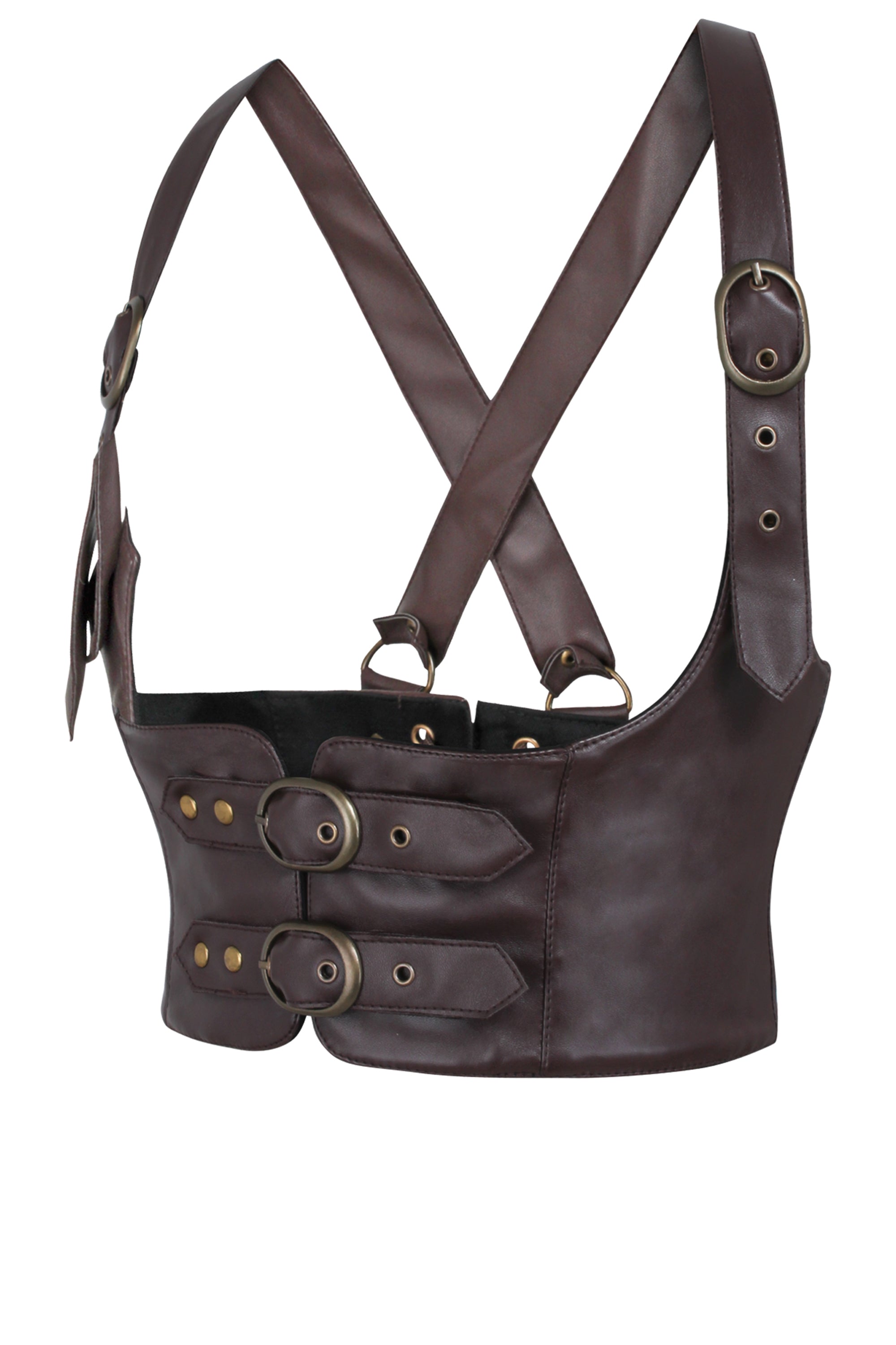 brown-faux-leather-harness-underbust-corset