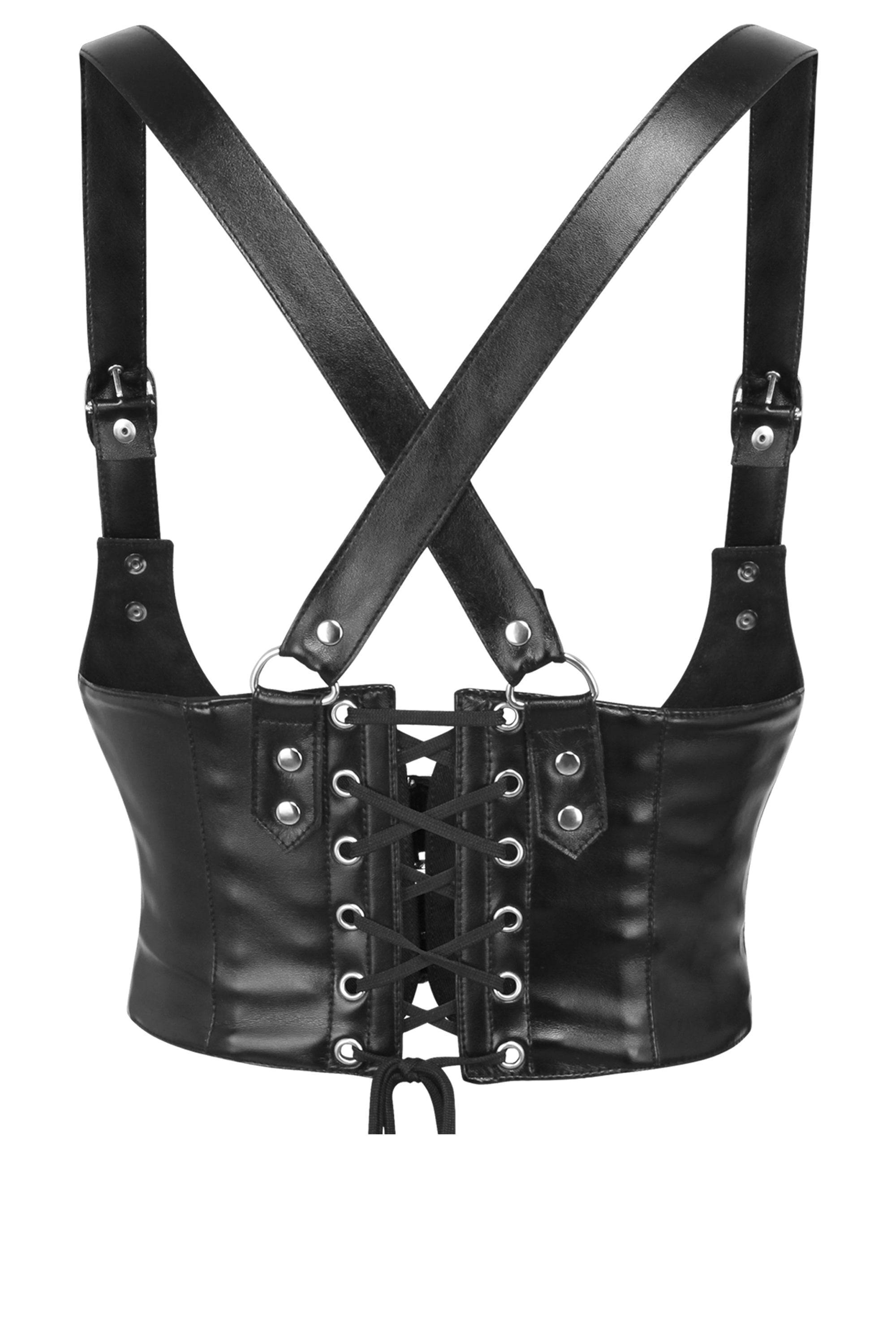 ❤️Sexy Faux Leather Corset newest