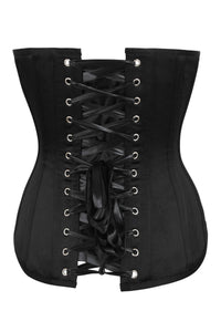 Turquiose and Black Overbust Lingerie Corset (UK)