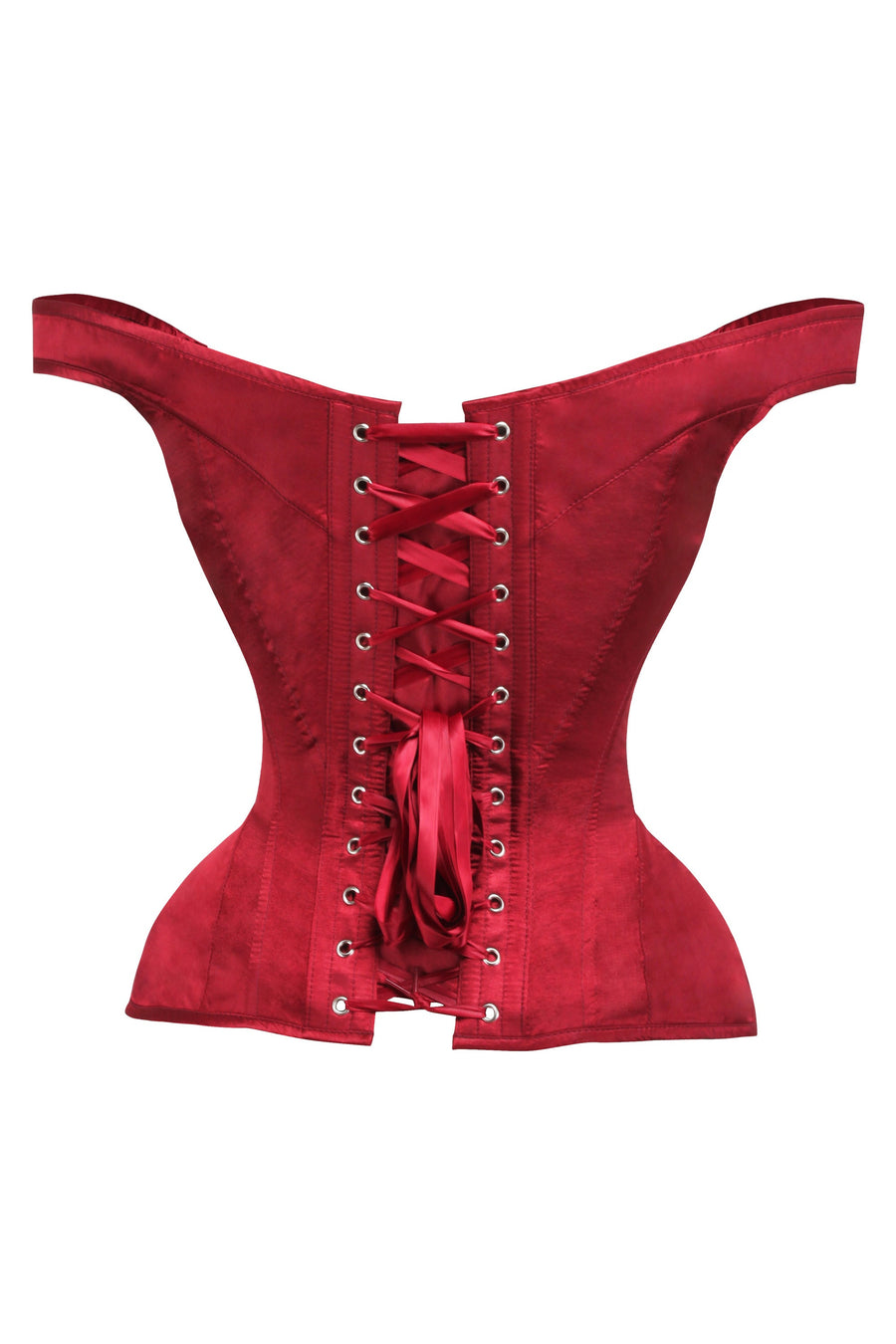 Lipstick Red Sleeved Corset1