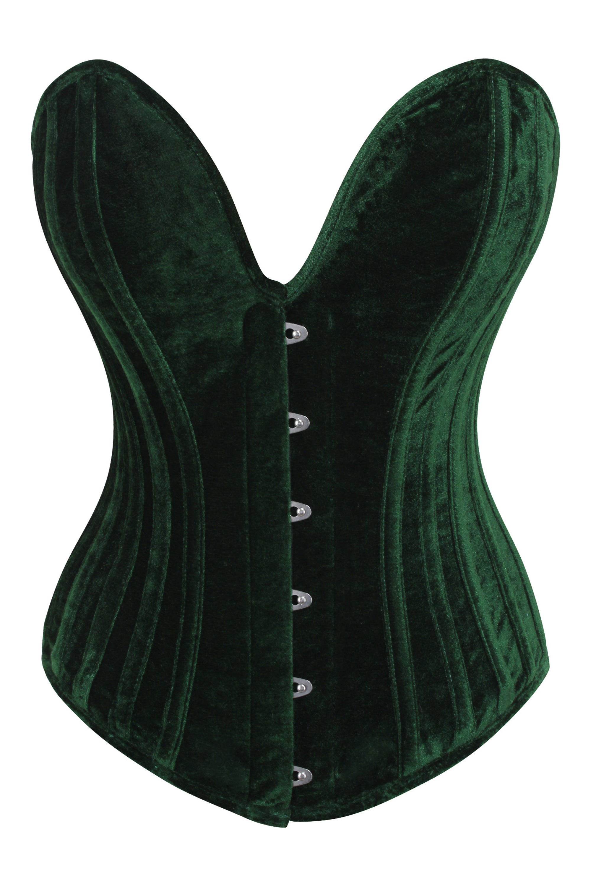 green velvet corset dress Dark Overbust with Plunge Neckline Size:Custom Size(recommend) Y2K Prom Cachet Silk waist look and shaping collection: sale - added 081326