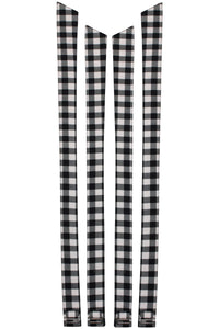 Dahlia Shoulder Strap Black Gingham Cotton