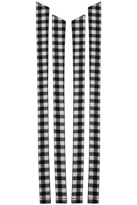 Dahlia Shoulder Strap Black Gingham Cotton