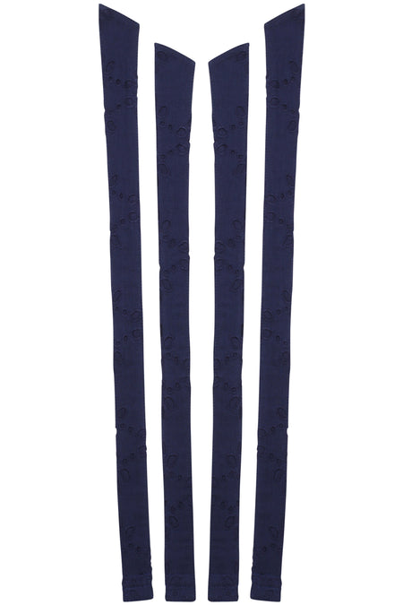 Dahlia Shoulder Strap Summer Navy Broderie Anglaise Cotton