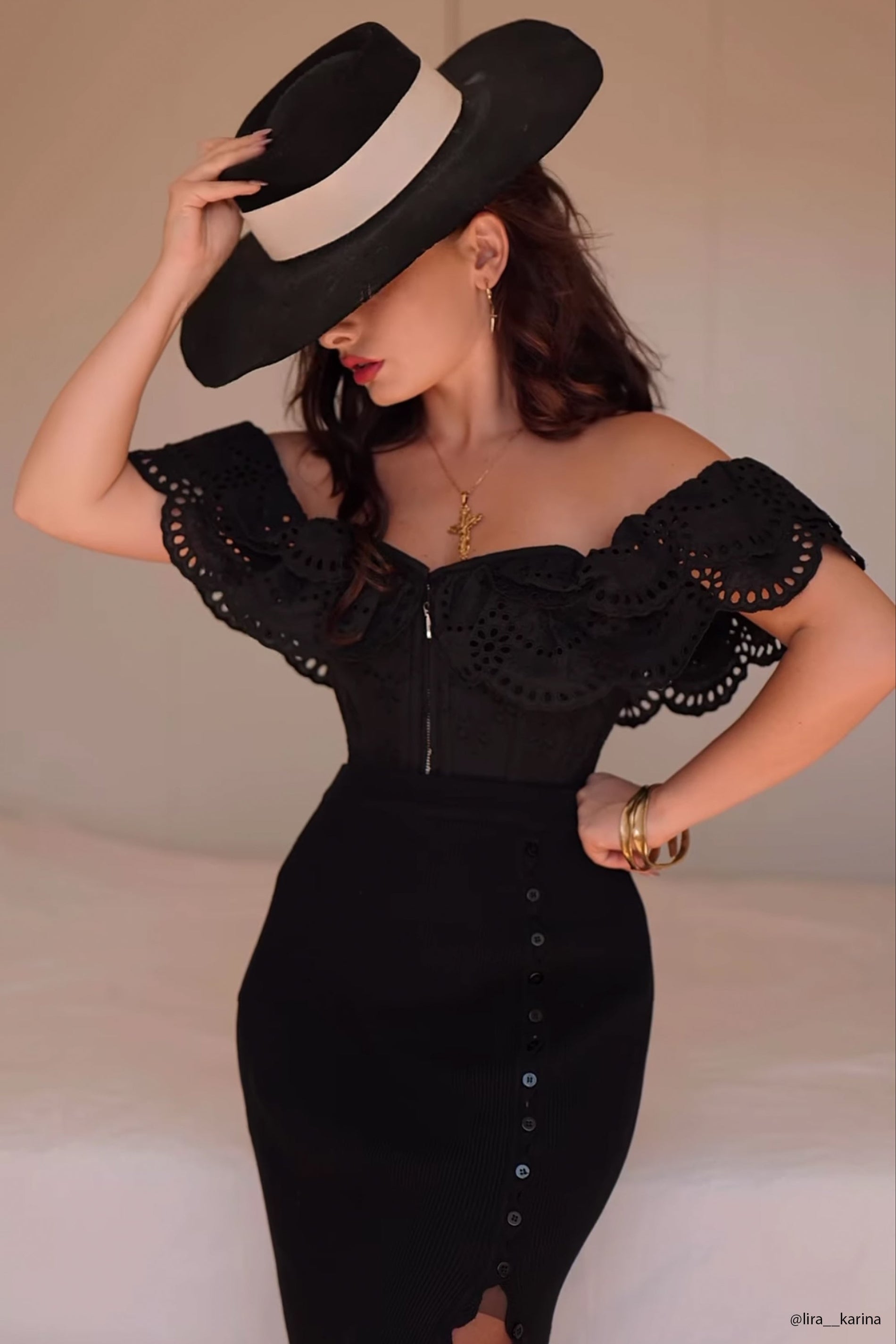 White Broderie Anglaise Corset Top