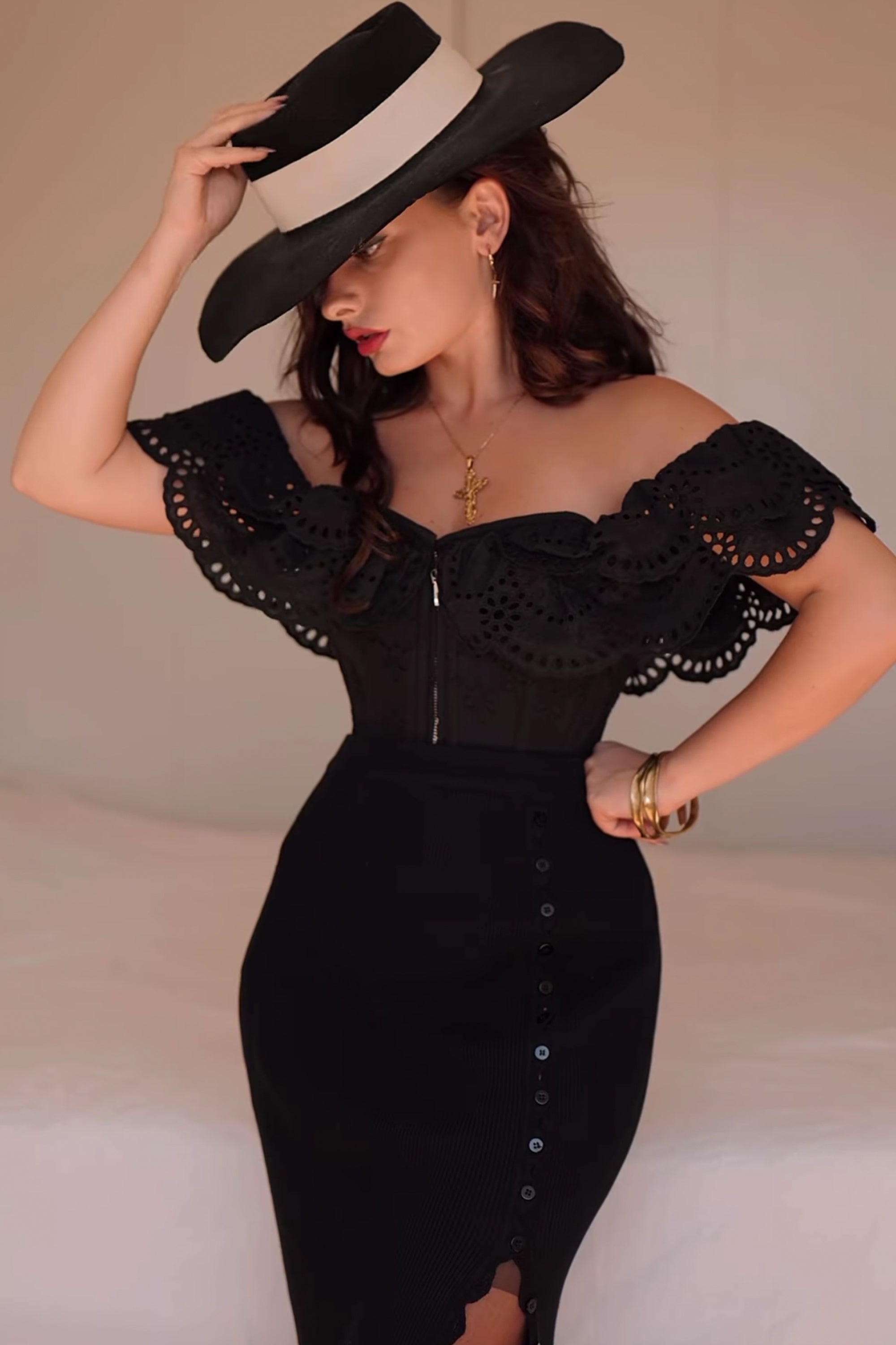 Frill arm bustier ベストセラー 商品