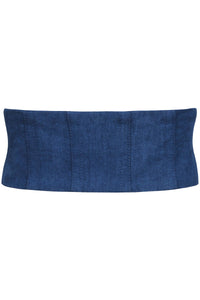Violet Blue Chambray Corset Style Belt (UK)