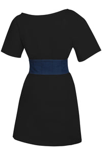 Violet Blue Chambray Corset Style Belt (UK)