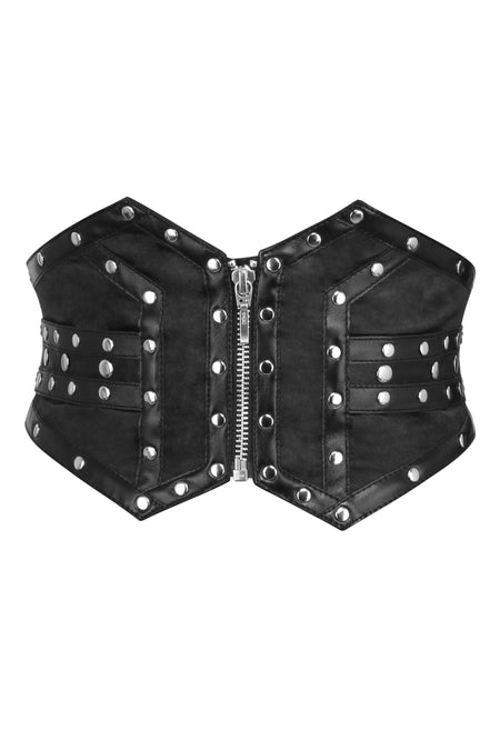 Studded Black Corset Inspired Belt (UK)