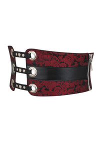 Maroon Brocade Corset Inspired Belt (UK)