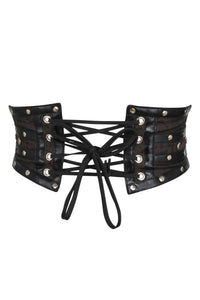 Brown Steampunk Corset Inspired Belt (UK)