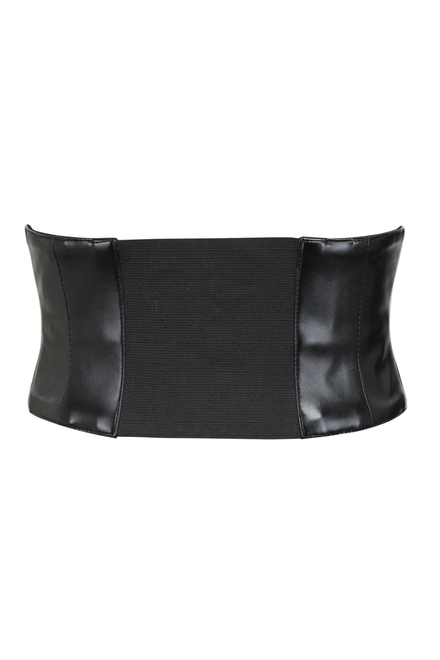 Black Faux Leather or PVC Neck Corset/choker 