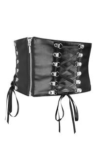 PVC Corset Belt with Corset Lacing Details (UK)