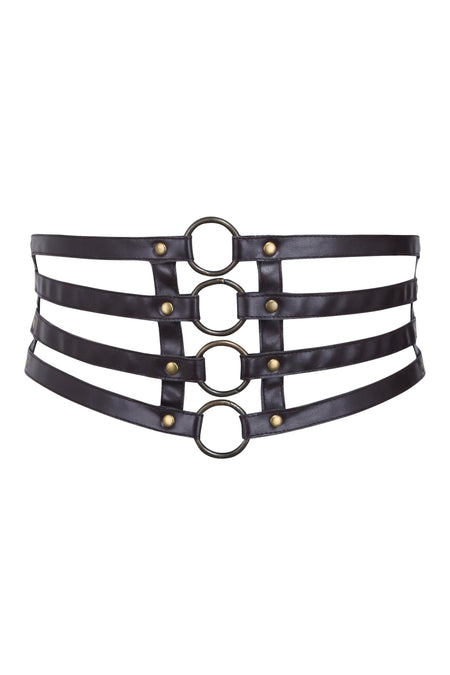 PVC Strappy Corset Inspired Adjustable Belt (UK)