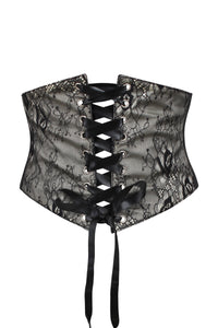 Lace Overlay Inspired Corset Belt (UK)