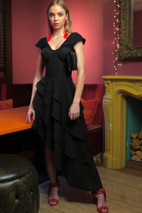 Corset Story SDS012 Little Black Corseted Dress