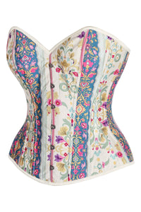 Pastel Baroque Overbust Corset – Garden Carnival