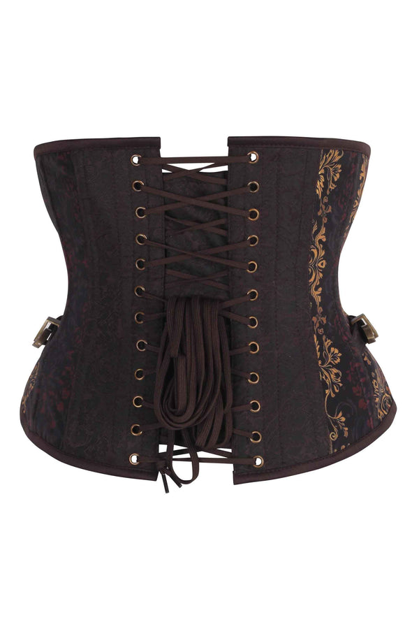 Steampunk Jungle Brocade Underbust Corset