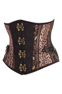 Steampunk Jungle Brocade Underbust Corset