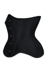Black Underbust Steel Boned Waist Training Corset