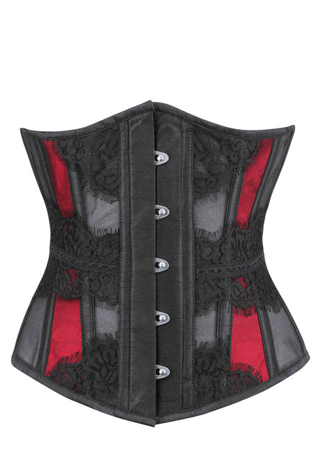 Red and black corset - size S – ofearthvintage