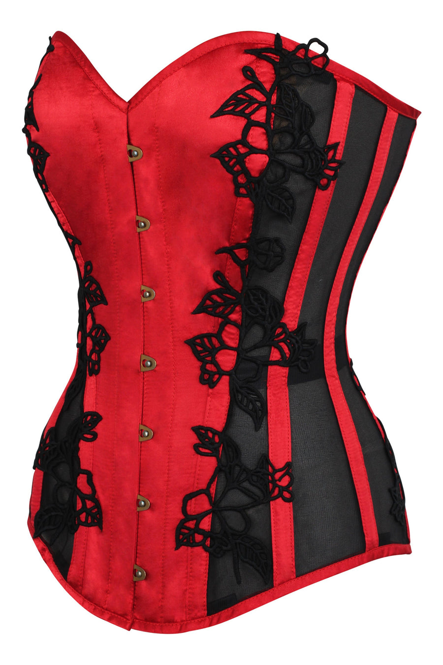 Black and Red Corset Top