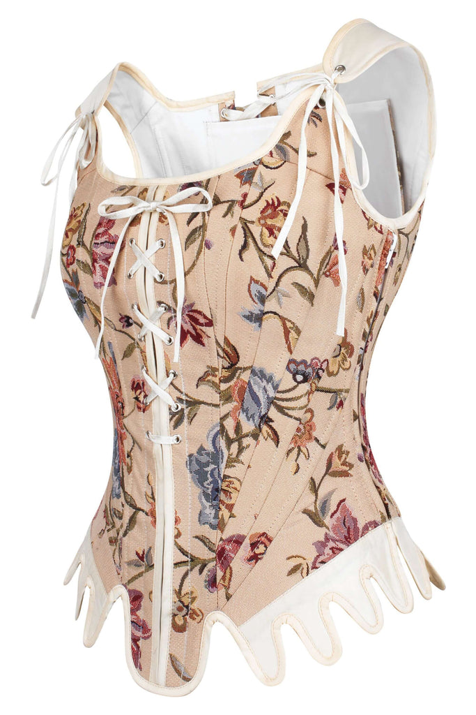 Brocade Steel Boned Historically Inspired Corset