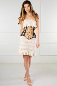 Corset Story WTS826 Historic brocade Underbust corset with Flossing