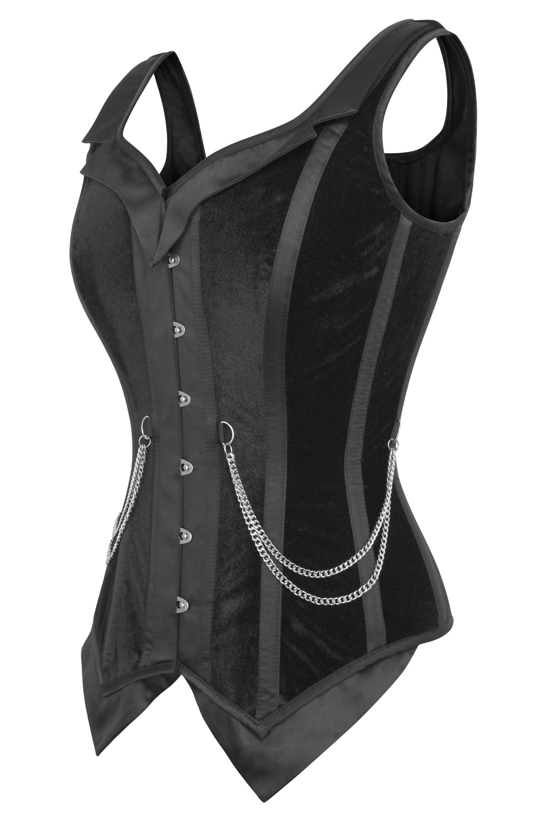 Black Velvet WaistCoat Corset