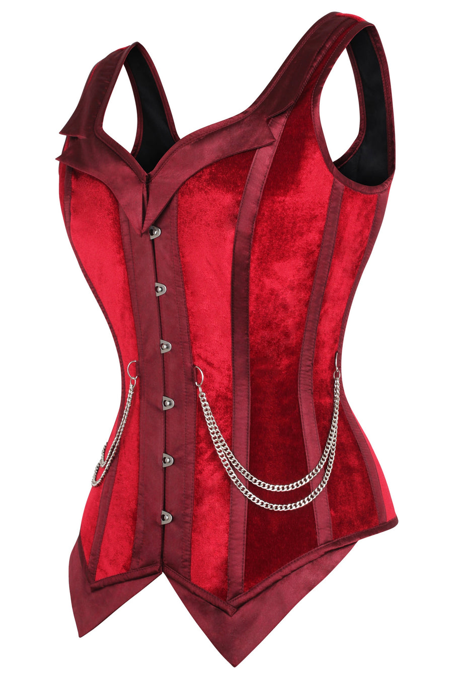 Burgundy Velvet corset