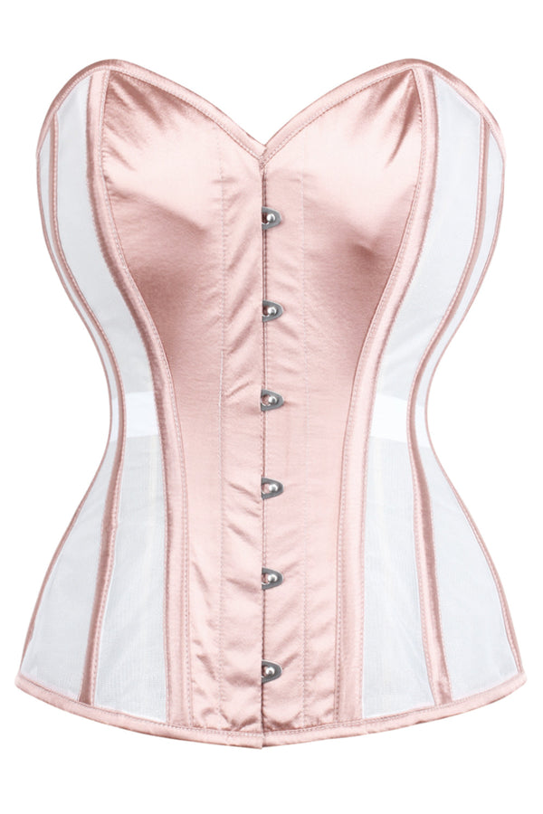 CorsetStory Pinky Beige Cotton deals Twill Overbust Corset Waist Trainer SZ 38 NWT