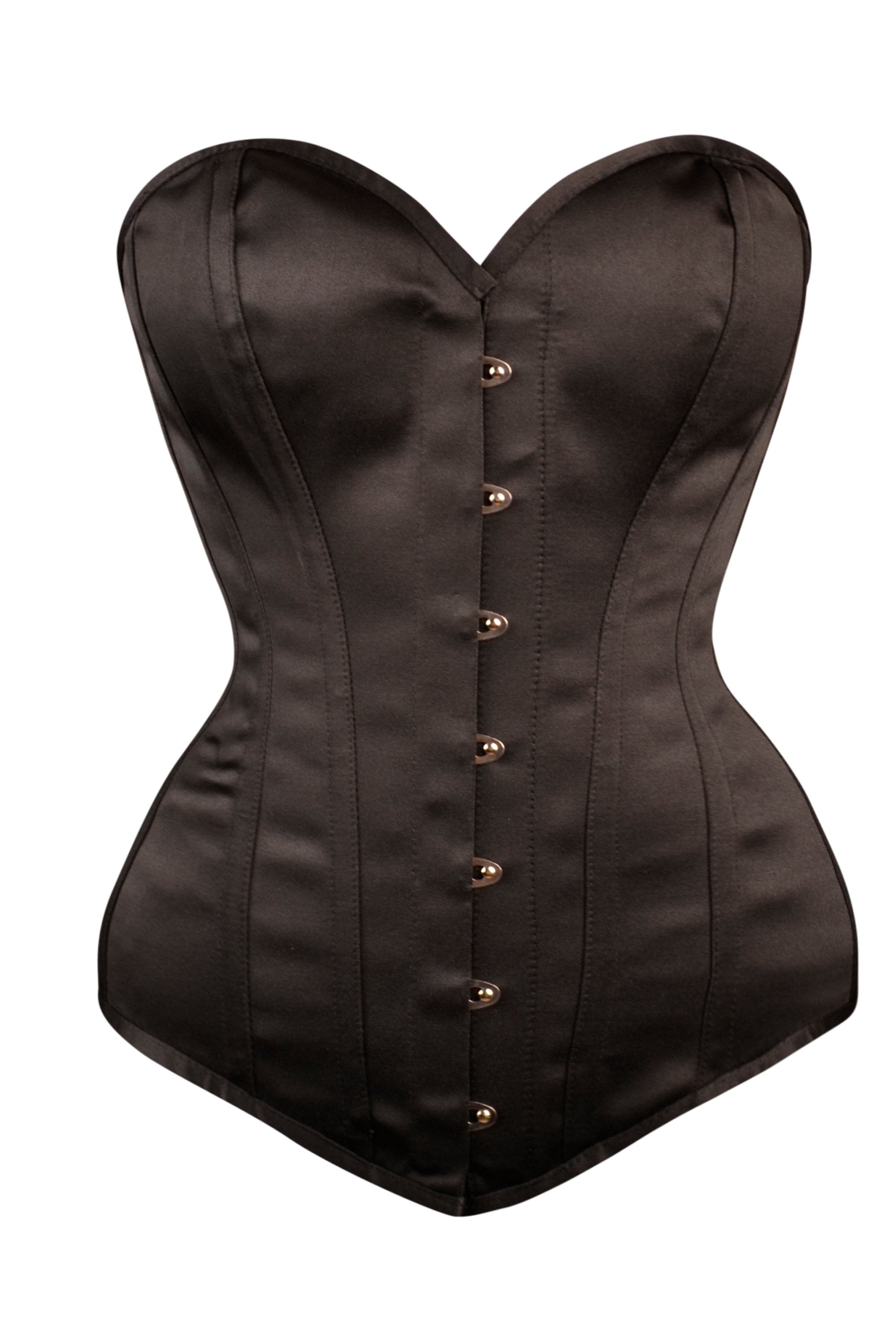 Black Satin overbust corset