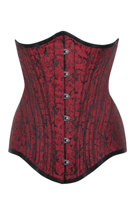 Corset Story BC-022 Red and Black Brocade Underbust