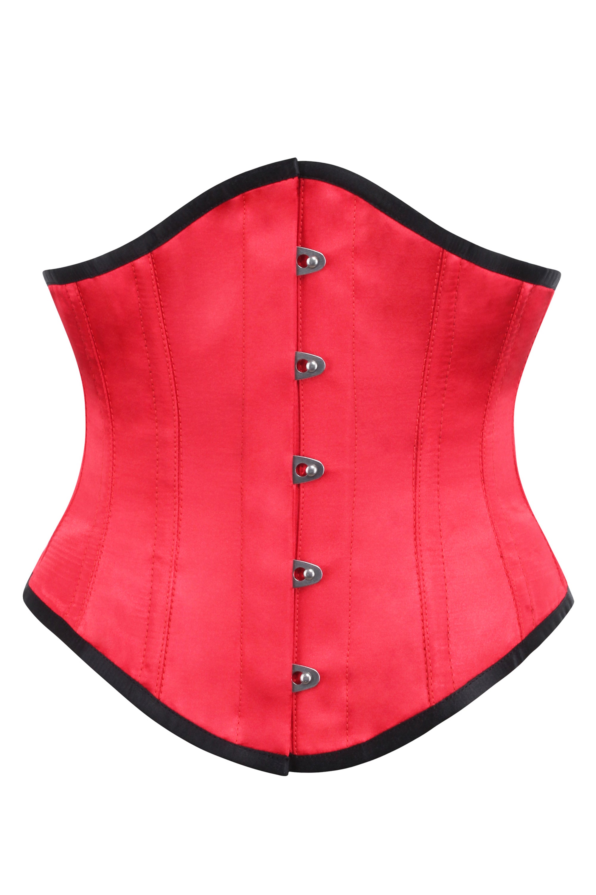 Red Satin underbust corset dress