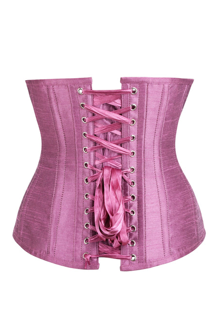 Genuine Vintage Pink Fan-Laced Camp Corset: Boned, & With