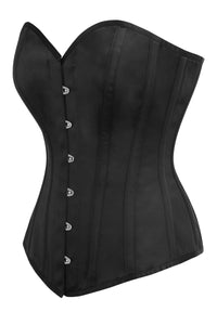 Corset Story BC-052 Black Matte Satin Overbust