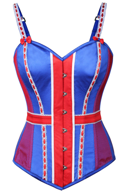 Sexy Corset With Zipper Gothic Overbust Corsets And Bustiers Striped Lace  Up Corset Top Vest Women Lingerie Irregular Burlesque Red