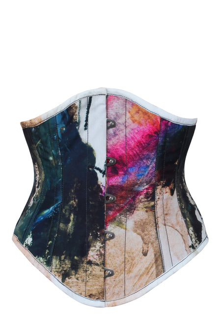 Corset Story MY-610 Abstract Ink Waspie Corset