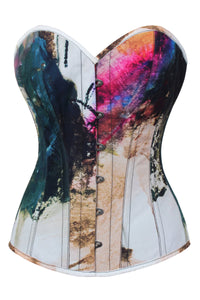 Corset Story MY-612 Abstract Ink Overbust Corset