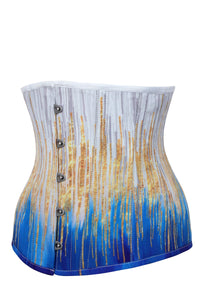 Corset Story MY-616 Blue and Gold Underbust Corset