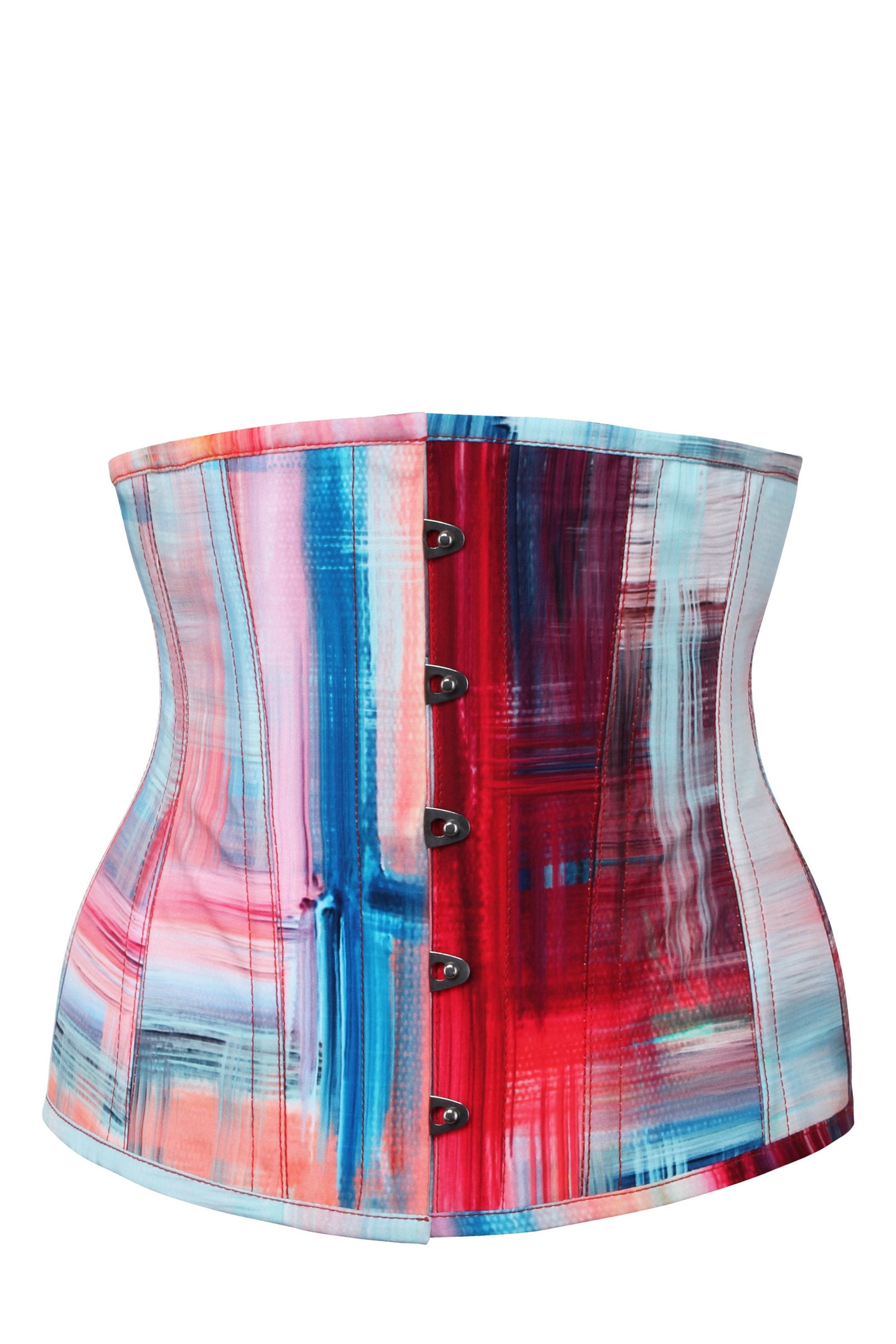 Red Tartan Steel Boned Underbust Corset