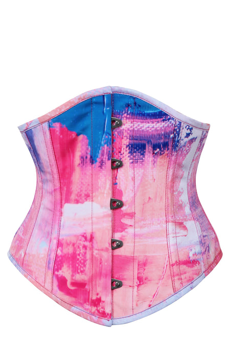 Corset Story MY-635 Cotton Candy Pink and Blue Waspie Corset